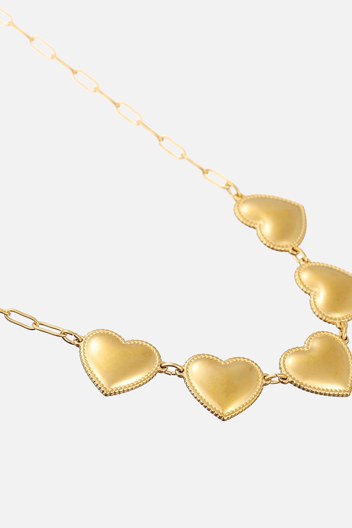 Goude hartjes ketting Necklaces