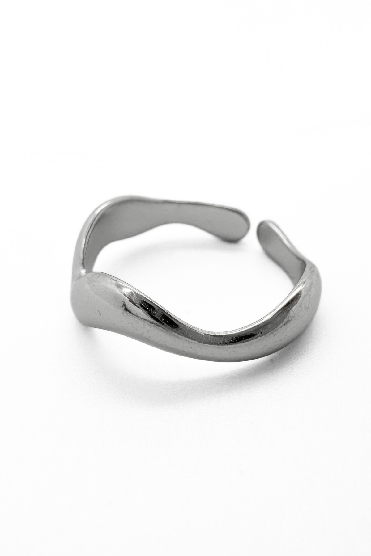 Waves - Ring - Stainless Steel - Verstelbaar Ring