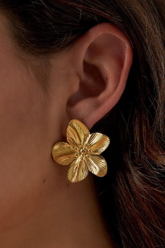 Statement bloem oorbellen Oorbellen