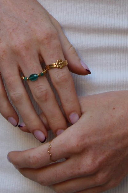 Blossom Flower - Ring - Stainless Steel - Verstelbaar Ring