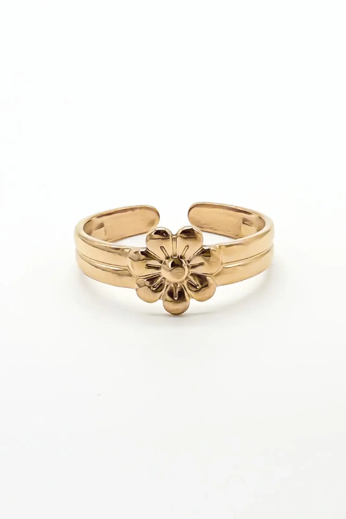 Blossom Flower - Ring - Stainless Steel - Verstelbaar Ring