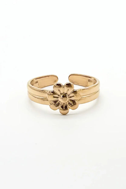 Blossom Flower - Ring - Stainless Steel - Verstelbaar Ring