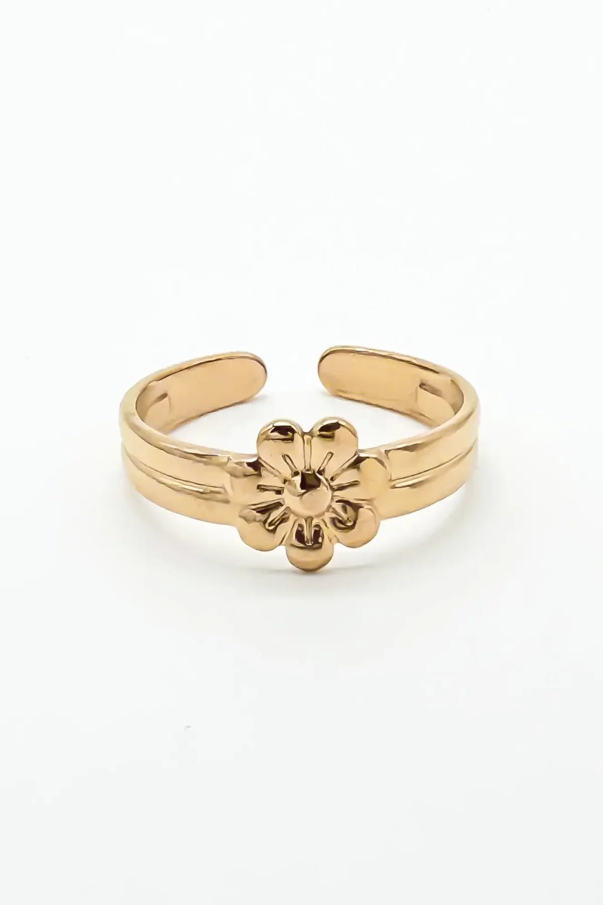 Blossom Flower - Ring - Stainless Steel - Verstelbaar Ring