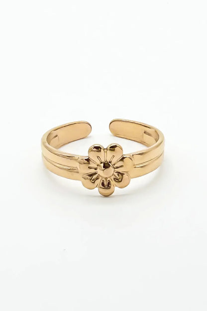Blossom Flower - Ring - Stainless Steel - Verstelbaar Ring