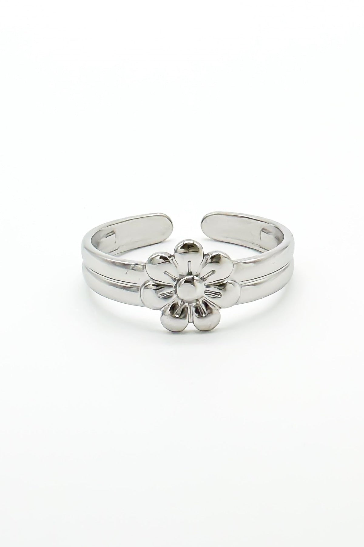 Blossom Flower - Ring - Stainless Steel - Verstelbaar Ring