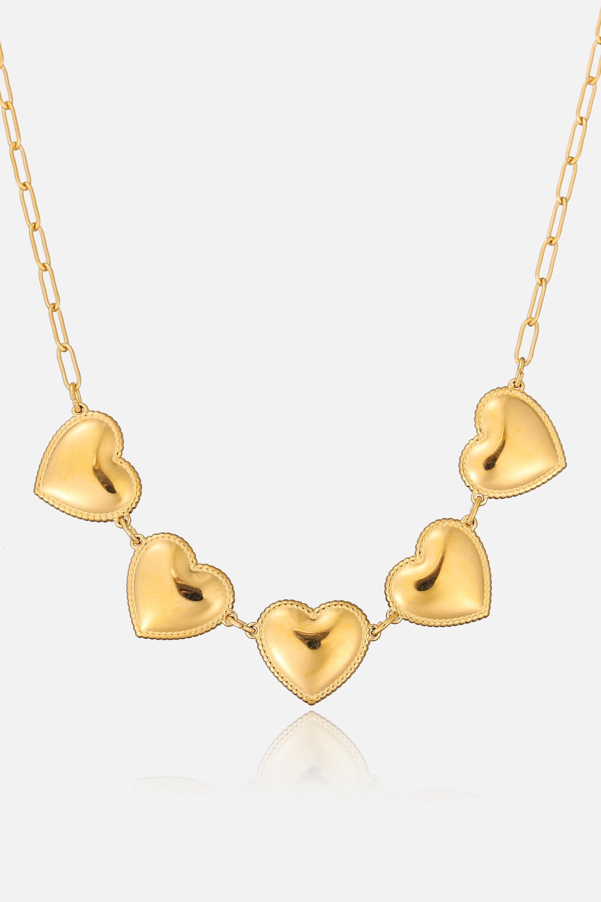 Goude hartjes ketting Necklaces