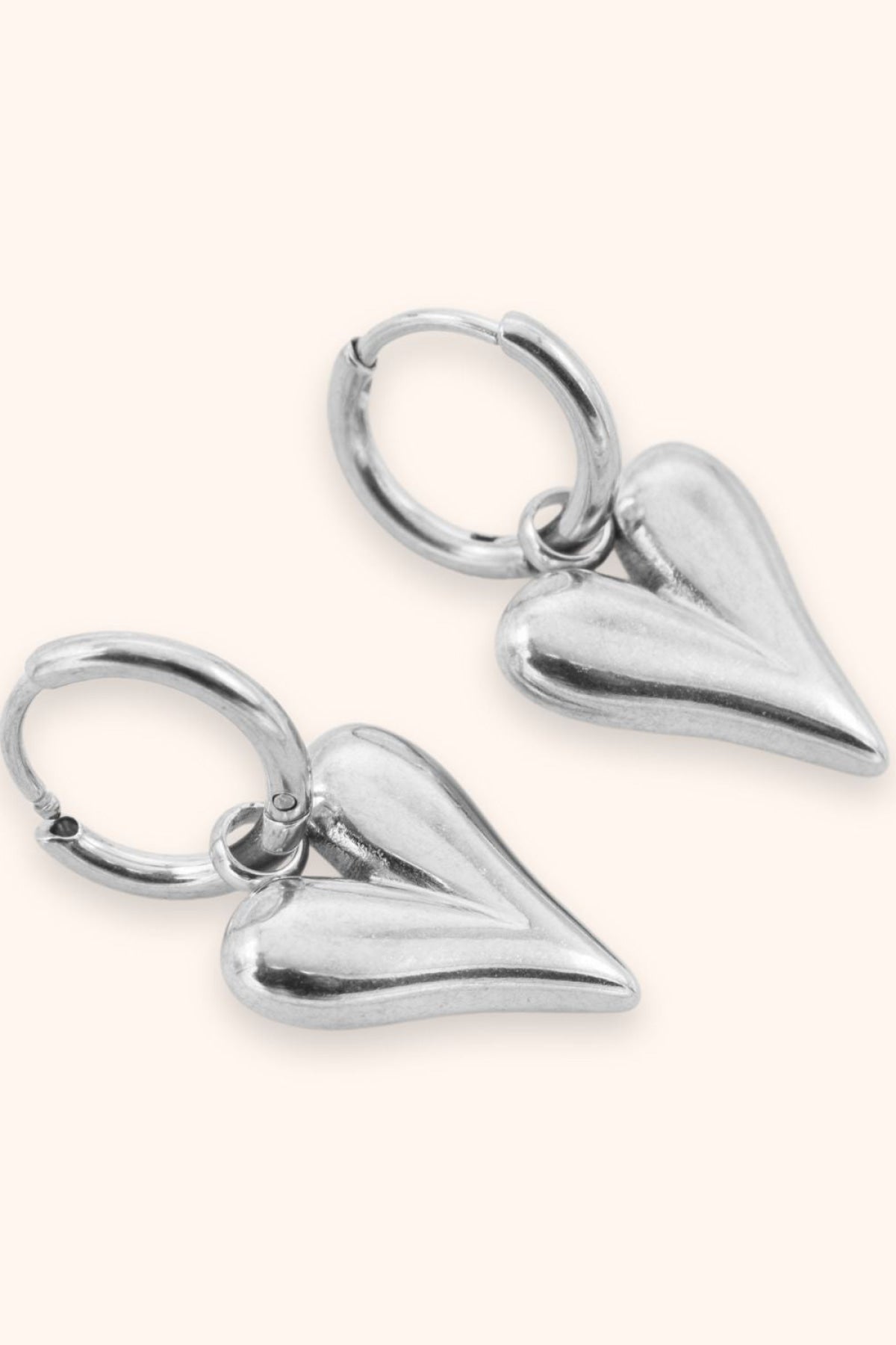 Hartjes Oorbellen Oorbellen - Zilver