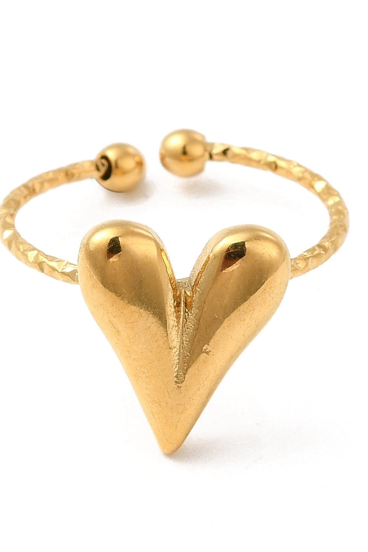 Hartjes Ring Verstelbaar Goud