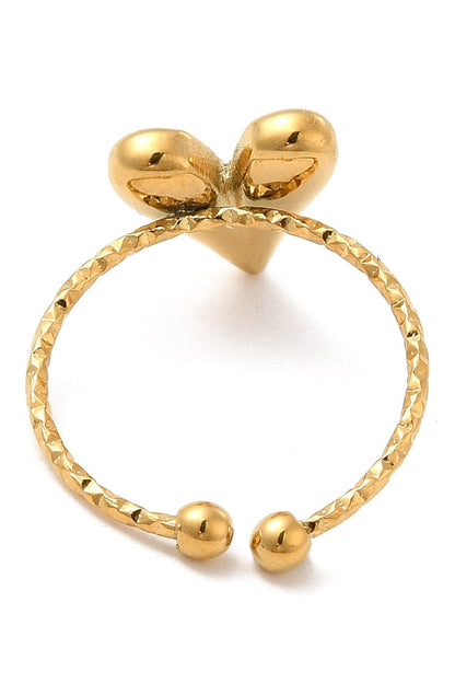 Hartjes Ring Verstelbaar Goud