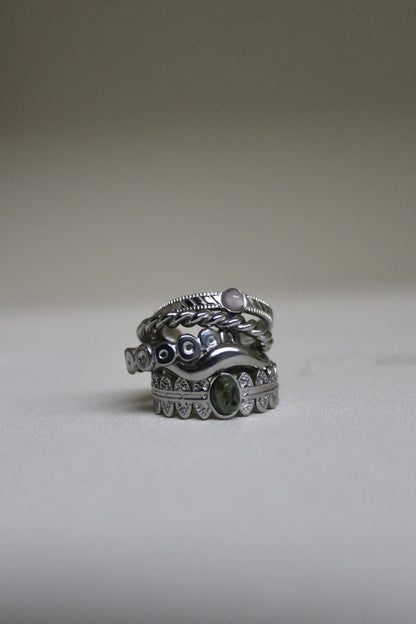 Waves - Ring - Stainless Steel - Verstelbaar Ring