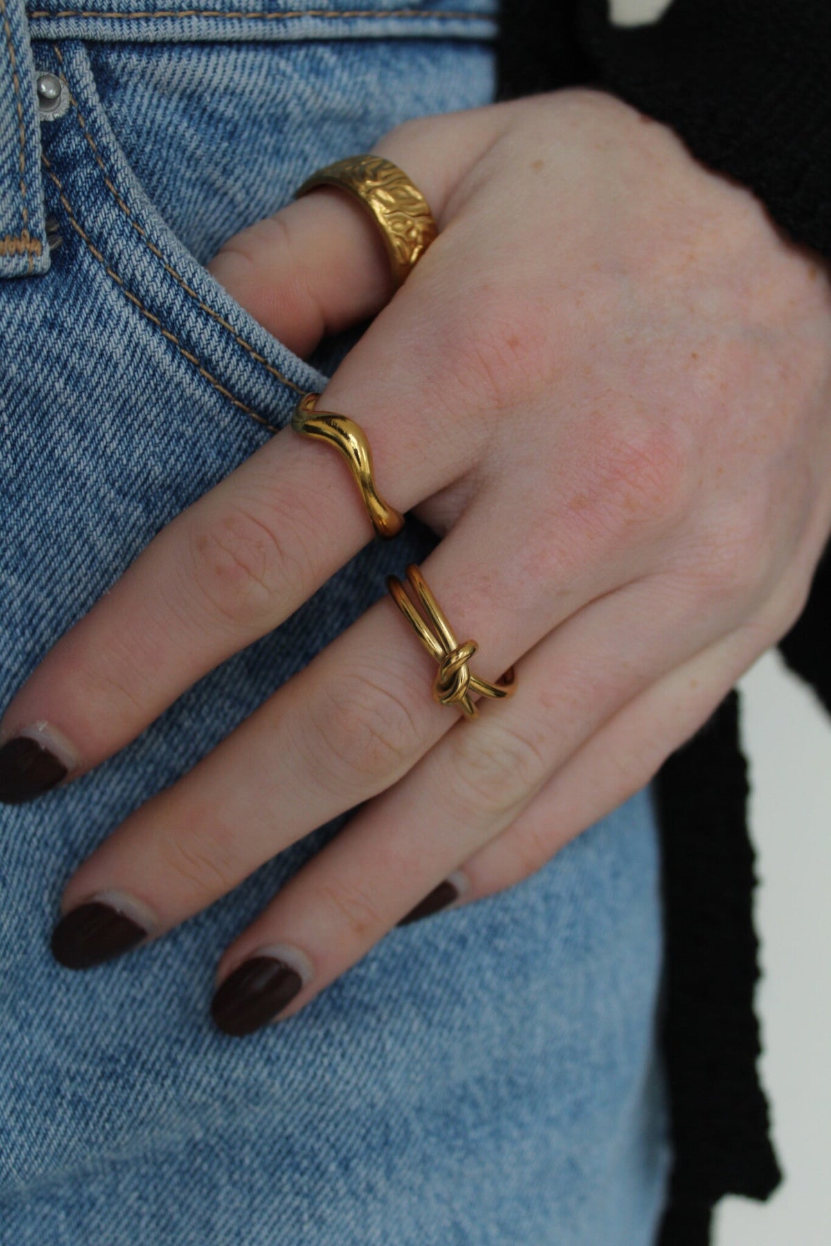 Waves - Ring - Stainless Steel - Verstelbaar Ring